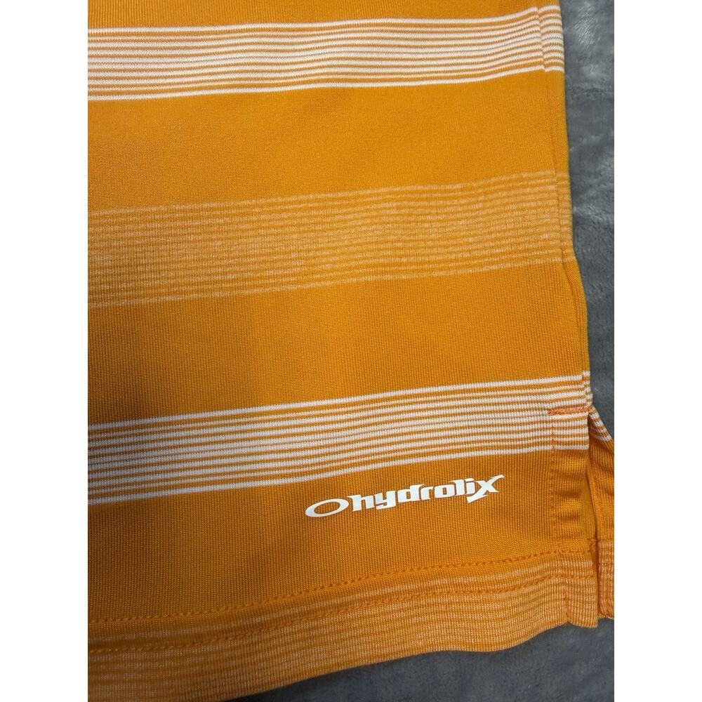 Orange Oakley Hydrolix Men's Polo Shirt Size XL Regular Fit Short‎ Sleeve Golf - Picture 6 of 7